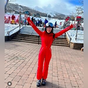 My Sunday Red Elegance St, Moritz Ski Suit Size Small